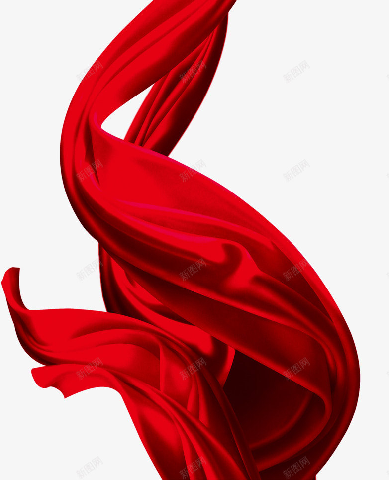 红色飘带png免抠素材_新图网 https://ixintu.com png素材 动态飘带 红色 织带 飘带