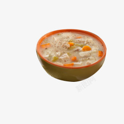 胡萝卜豆腐粥素材