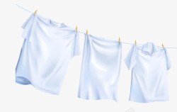 白衣服的大厨白衣服晾干洗护产品广告装饰矢量图高清图片