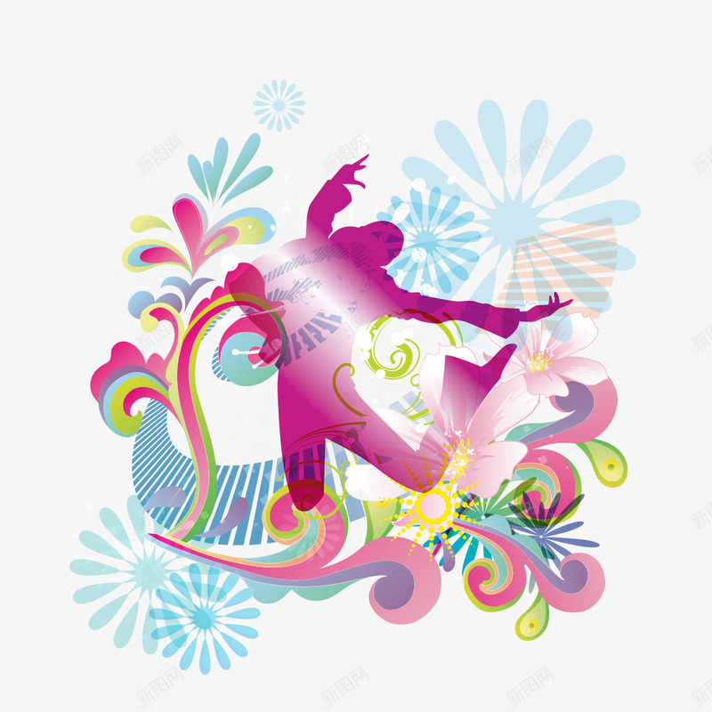 欢庆歌舞的人形图标png_新图网 https://ixintu.com 人形 图标 欢庆 歌舞