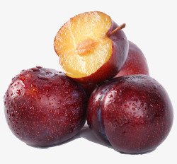 种植黑布林红宝石大李子水果高清图片