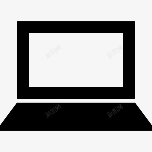 笔记本电脑前打开视图图标png_新图网 https://ixintu.com 屏幕 工具 工具和器具 打开 正面观 现代屏风 监视器 计算机