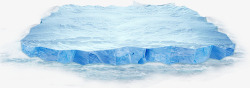 漂浮冰块蓝色冰块漂浮高清图片
