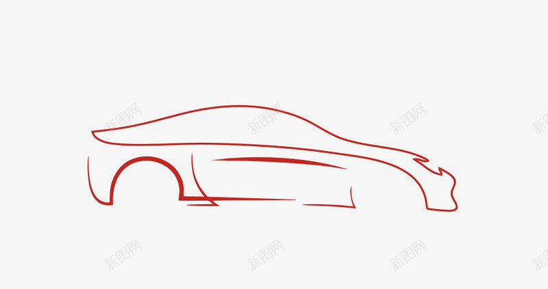 汽车剪影矢量图图标ai_新图网 https://ixintu.com 交通工具 汽车 汽车剪影 汽车标志 汽车立面 汽车轮廓 矢量图 矢量素材 红色汽车 车的剪影