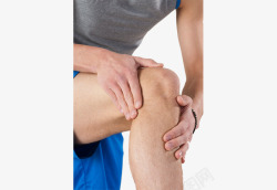 膝盖受伤素材