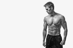 健身的男性健身男性肌肉展示高清图片