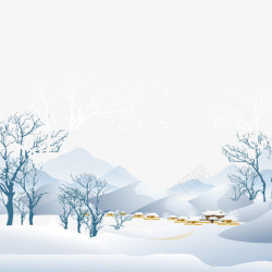冬至节日手绘二十四节气冬至节高清图片
