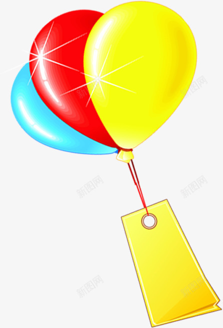 手绘国庆节促销气球png免抠素材_新图网 https://ixintu.com 促销 国庆节 气球
