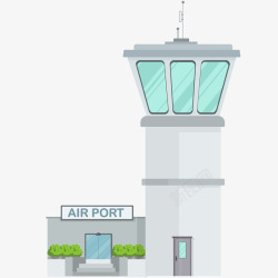 机场塔台扁平化机场高清图片