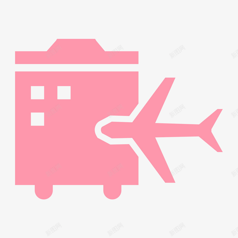 卡通飞机图标简图png_新图网 https://ixintu.com 创意 卡通 图标 手绘图 楼房 航行 飞机 飞行