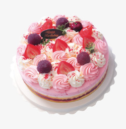 草莓生日蛋糕冰淇淋蛋糕高清图片