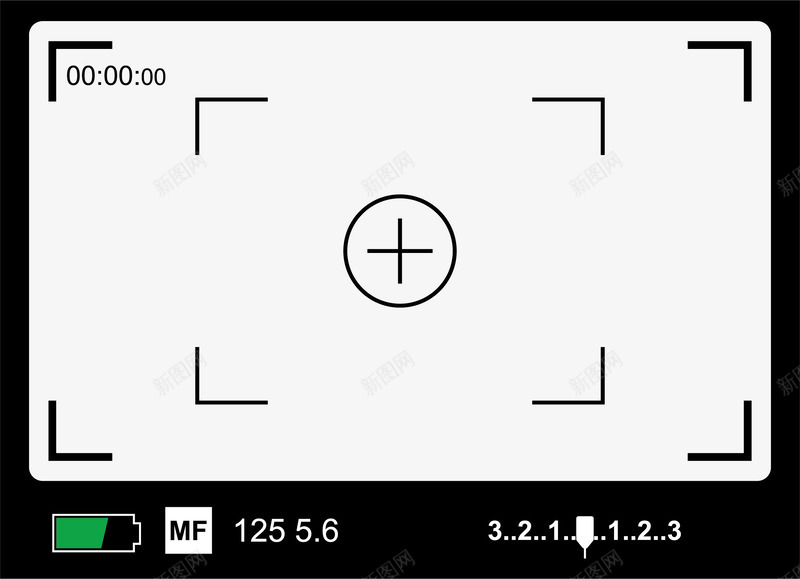 相机取景框取景器png免抠素材_新图网 https://ixintu.com 取景器 取景框 录像中 摄像机 摄影机 数码相机 相机屏幕 视频录制