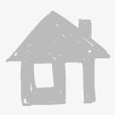 灰色的小房子符号图标图标