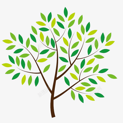 生命之树png免抠素材_新图网 https://ixintu.com 勃勃生机 树叶 树木 生命之树 绿色生机 美好生活 茁壮成长