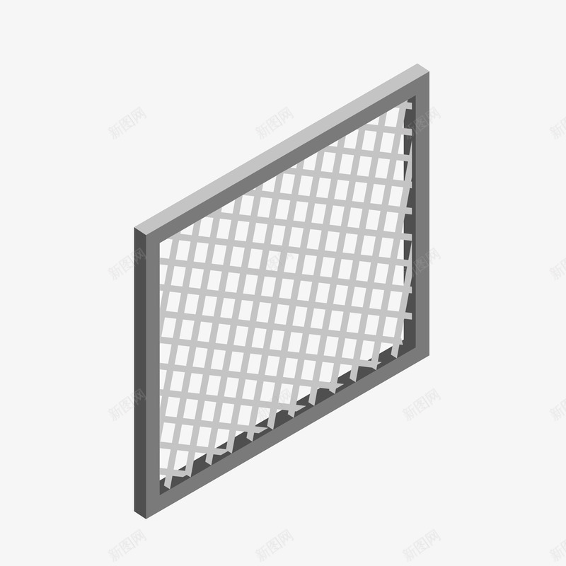 铁网装饰案矢量图ai免抠素材_新图网 https://ixintu.com 光泽 卡通 投影 立体 纹理 纹路 网子 装饰 质感 铁网 阴影 矢量图