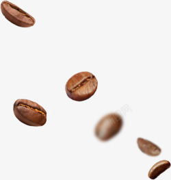 漂浮冰咖啡咖啡豆高清图片