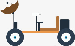 太空发现星球探索小车高清图片