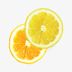 黄柠檬切片特写水果切片高清图片