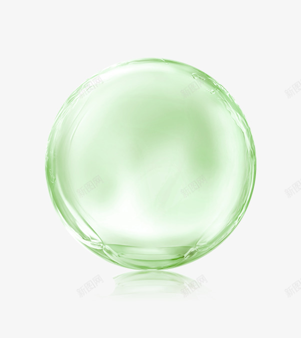 绿色圆形气泡卡通效果png免抠素材_新图网 https://ixintu.com 卡通 圆形 效果 气泡 绿色