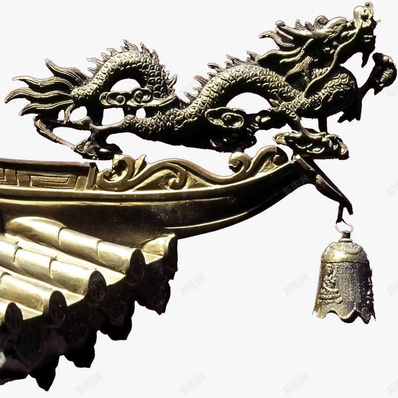 传统屋檐png免抠素材_新图网 https://ixintu.com 中国风 屋檐 房屋 龙