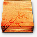 拟真图标木盒子中国风木盒子图标高清图片