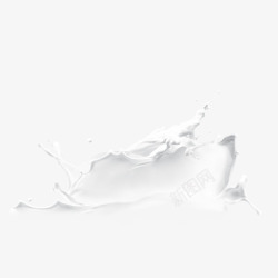 牛奶创意矢量创意合成飞溅的牛奶造型高清图片