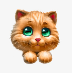 绿眼睛萌萌的猫咪高清图片
