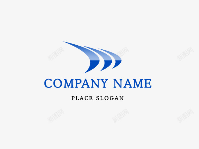 蓝色英文logo图标png_新图网 https://ixintu.com 公司创意logo 英文logo 蓝色logo