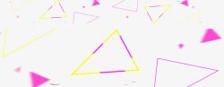 三角线性飘浮几何高清图片