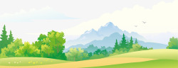 吐鲁番卡通风景草原风景矢量图高清图片