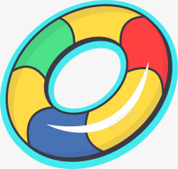 五彩的泳圈五彩缤纷泳圈高清图片