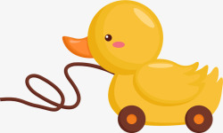 彩色的玩具车卡通黄色小鸭子玩具高清图片