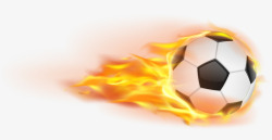 烈焰足球世界杯飞行的足球高清图片