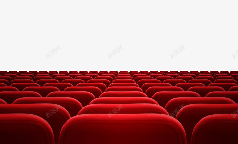 红色手绘沙发看台椅png免抠素材_新图网 https://ixintu.com 坐席 座位 手绘 椅子 看台 礼堂 红色