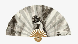中国风竹背景图片图片水墨风折扇高清图片