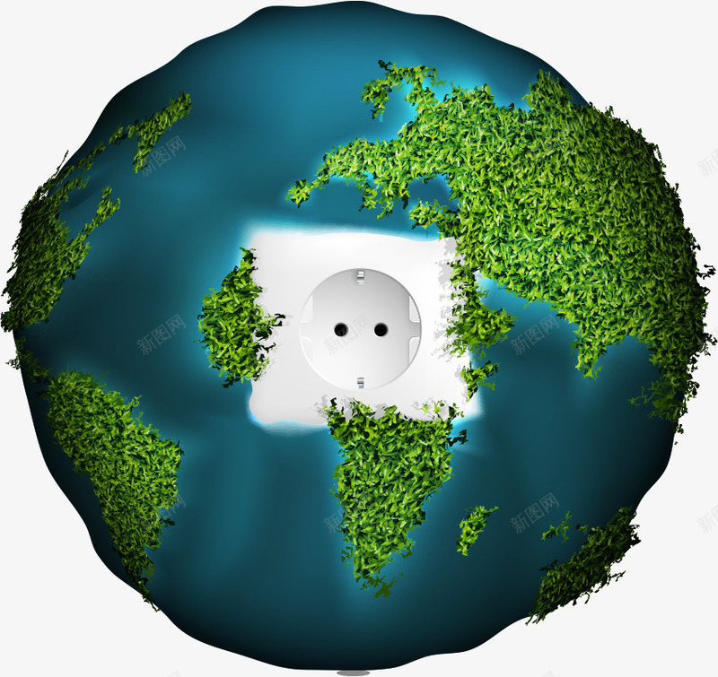 地球表面插座png免抠素材_新图网 https://ixintu.com 低碳 地球表面 插座 环保 环境保护 生态环保 节能 节能环保