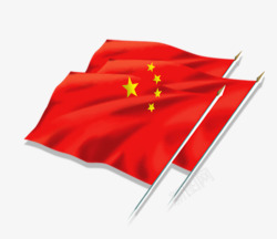 国庆节红色中国国旗素材