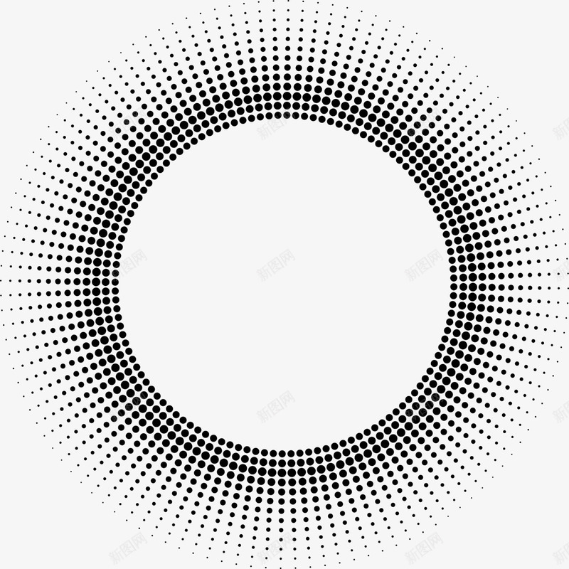 黑色点点圆圈效果png免抠素材_新图网 https://ixintu.com 圆圈 效果 点点 黑色