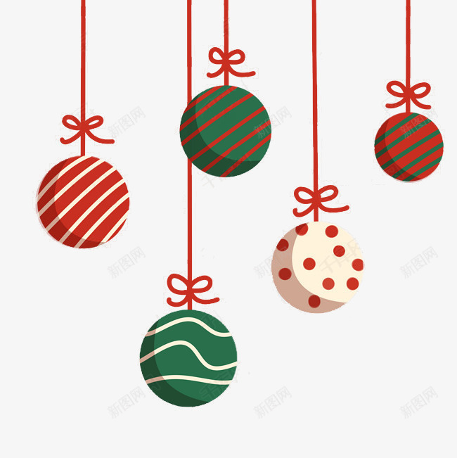 圣诞节装饰圣诞礼物卡通png免抠素材_新图网 https://ixintu.com 元素 卡通 圆球 圣诞节 礼物 装饰