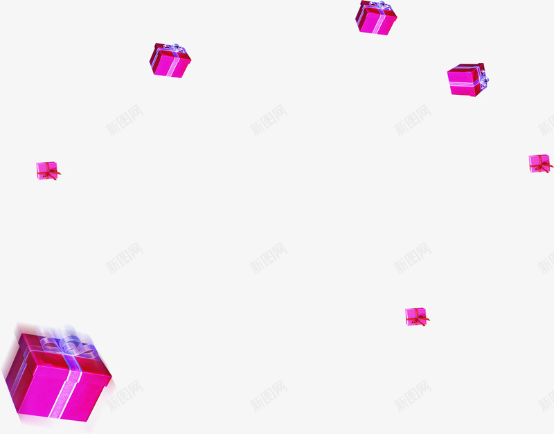 紫色卡通飞舞漂浮礼盒png免抠素材_新图网 https://ixintu.com 卡通 漂浮 礼盒 紫色 飞舞