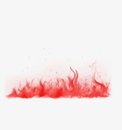 烟雾元素红色烟雾火焰花火高清图片