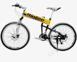 黄色儿童自行车交通工具素材