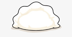饺子卡通一个饺子矢量图高清图片