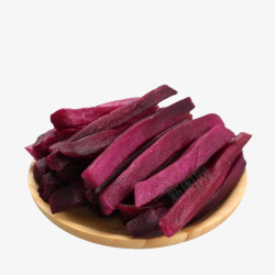 闽西特产香脆紫薯干高清图片