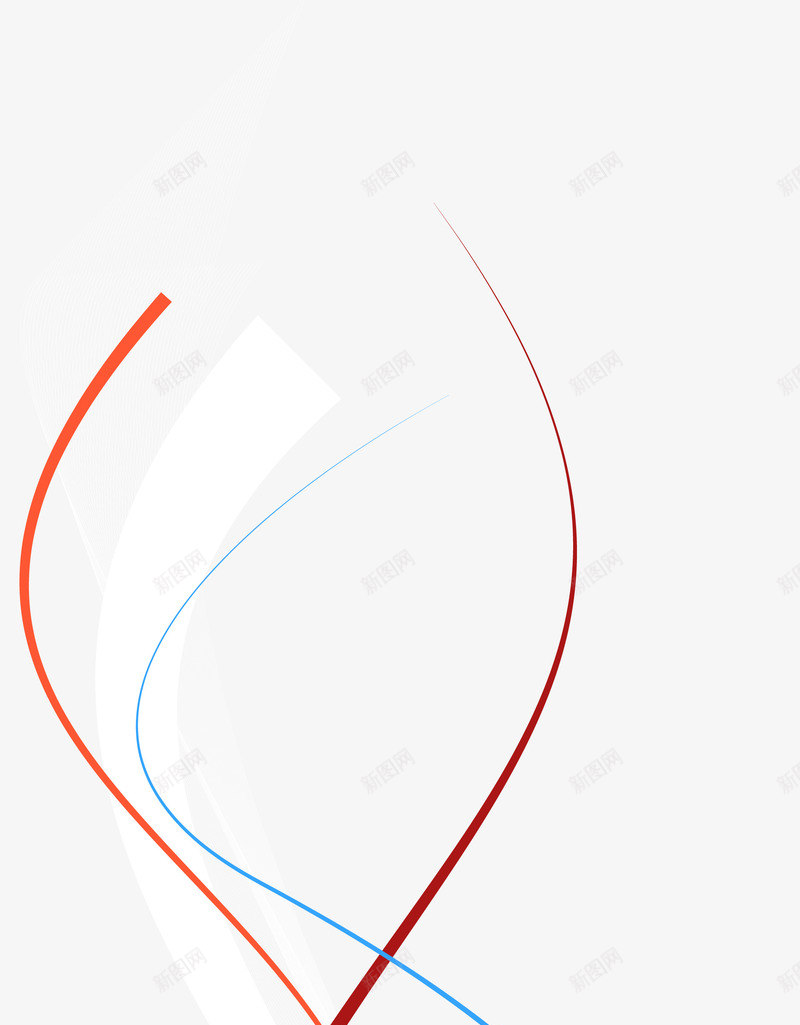 绚丽线条png免抠素材_新图网 https://ixintu.com 写意线条 动感 彩色线条 曲线 波浪线 科技感 线条