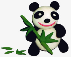 熊猫森林橡皮泥熊猫高清图片