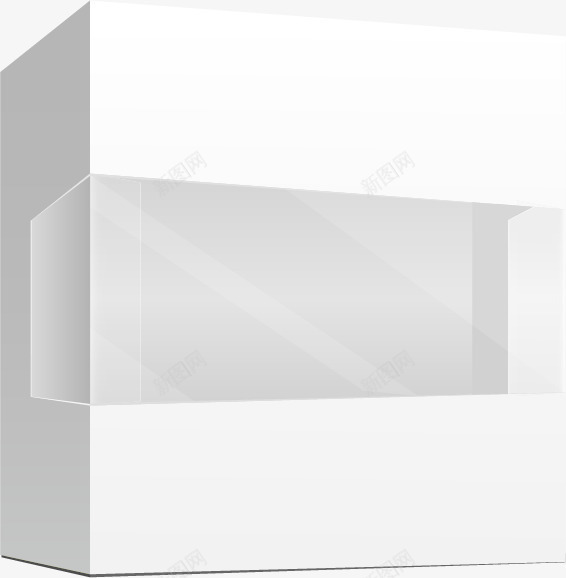 白色盒子矢量图eps免抠素材_新图网 https://ixintu.com 免费矢量下载 包装盒 白色盒子 矢量图