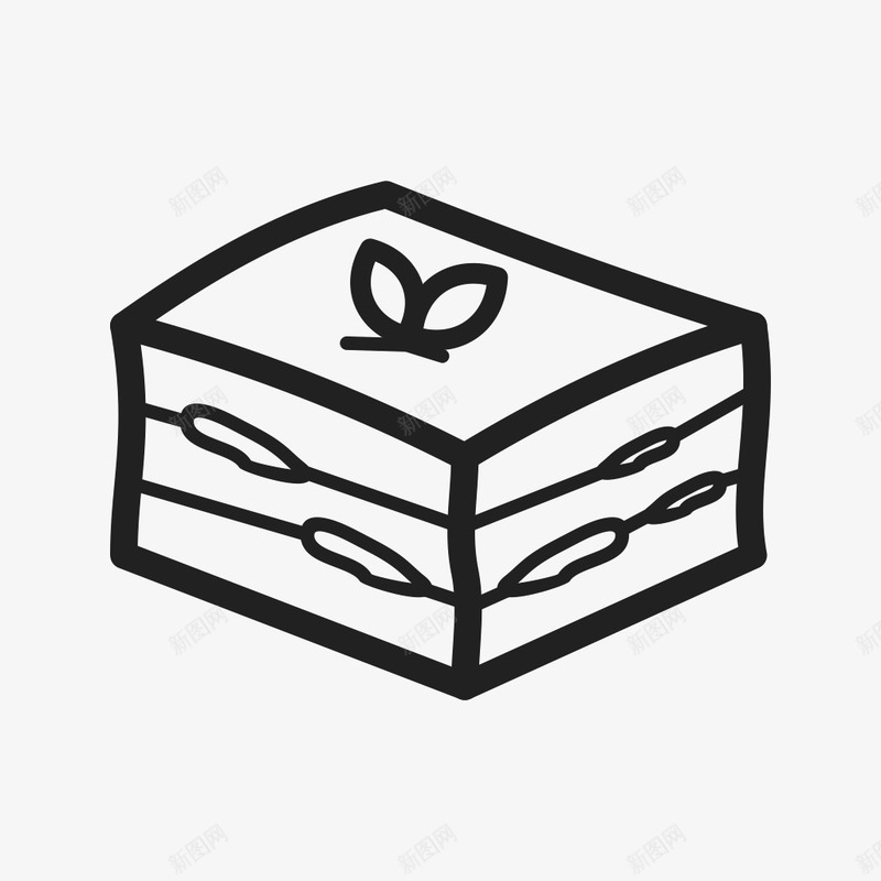 一块粗线条蛋糕图标png_新图网 https://ixintu.com 一块生日蛋糕 一块蛋糕 粗线条蛋糕 美味蛋糕 蛋糕简笔画 蛋糕线条画 餐点简笔画