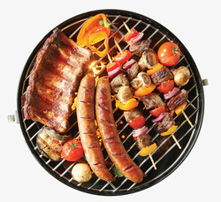 菜单韩式美食烤串烧烤高清图片