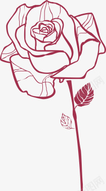 粉玫瑰花茶图标图标